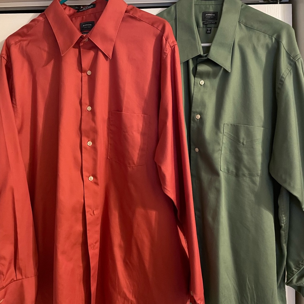Mens Arrow dress shirts 18 34/35